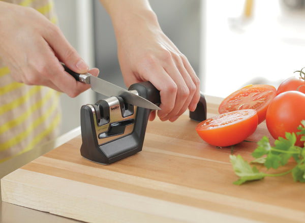 DELUXE PULL-THRU KNIFE & SCISSOR SHARPENER