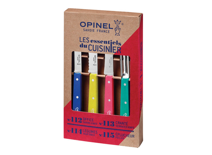 Opinel Pop80 4pc Kitchen Knife Set