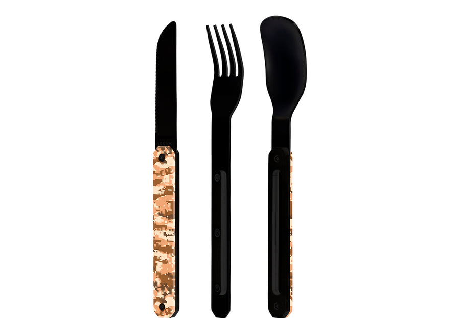 Akinod Straight Magnetic Cutlery (Black Mirror Finish)